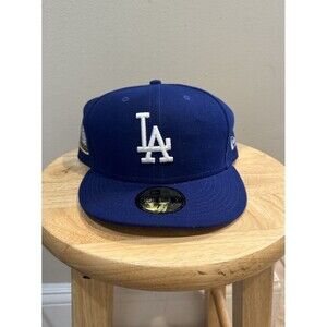 New Era Los Angeles Dodgers World Series Champions Patch Fitted Cap 7 3/4‎